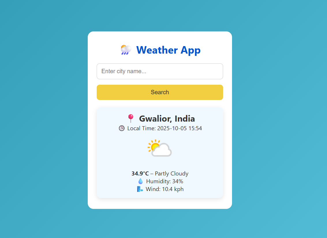 Weather App Thumbnail